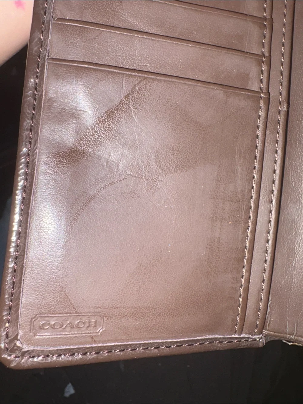 Coach Signature Canvas Bifold Wallet in Brown